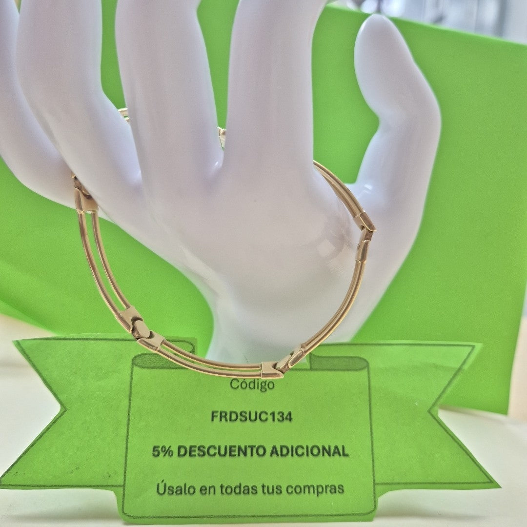 PULSERA RIGIDA ORO 14 K 10.5 GRMS (SEMINUEVO)