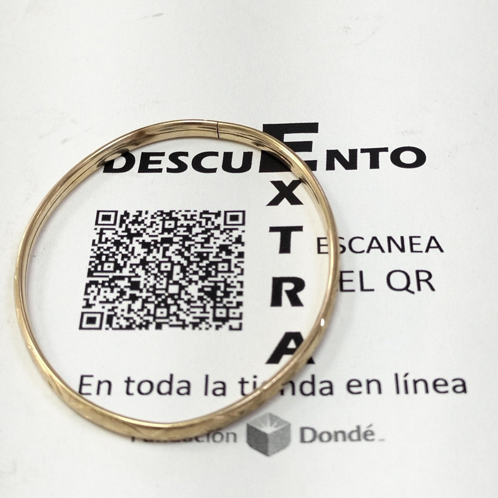 PULSERA RIGIDA ORO 10 K 4.2 GRMS (SEMINUEVO)