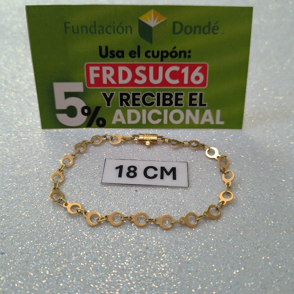PULSERA ORO 18 K 3,80 GRMS (SEMINUEVO)