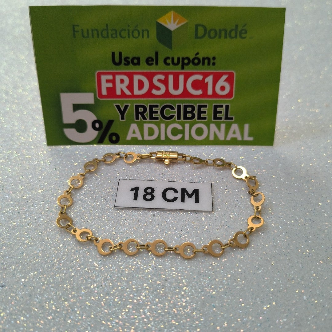 PULSERA ORO 18 K 3,80 GRMS (SEMINUEVO)