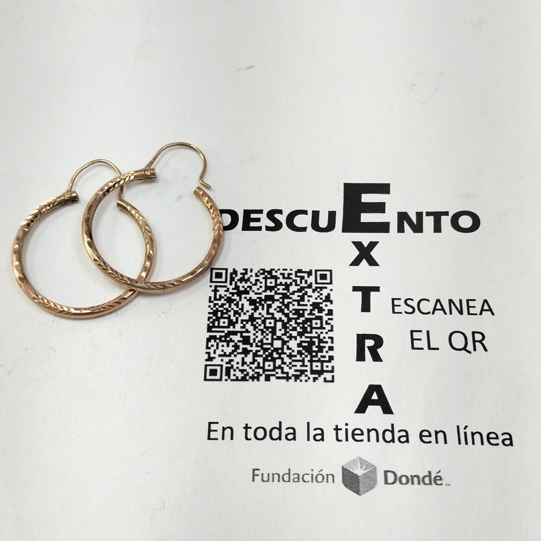 ARRACADAS PAR ORO 10 K 3.2 GRMS (SEMINUEVO)