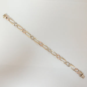 PULSERA ORO, ORO COMBINADO 14 K 8.6 GRMS (SEMINUEVO)