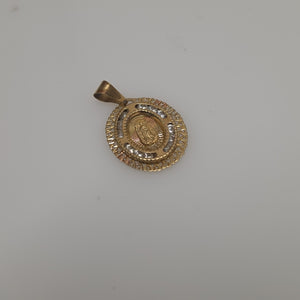 DIJE, MEDALLA RELIGIOSA ORO 10 K 0.9 GRMS (SEMINUEVO)