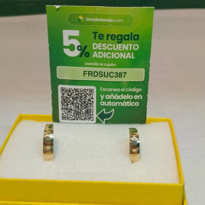 ARRACADAS PAR ORO 14 K 2.6 GRMS (SEMINUEVO)