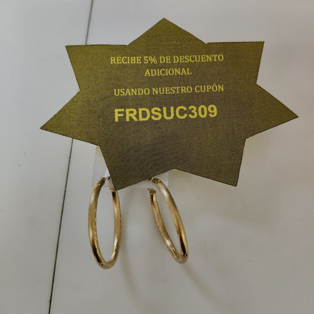 ARRACADAS PAR ORO 14 K 2.7 GRMS (SEMINUEVO)