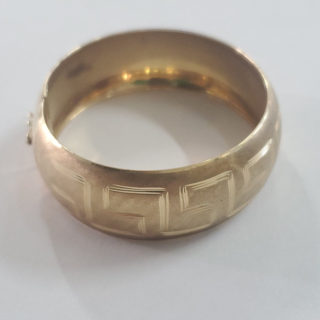 PULSERA RIGIDA ORO 10 K 9.4 GRMS (SEMINUEVO)