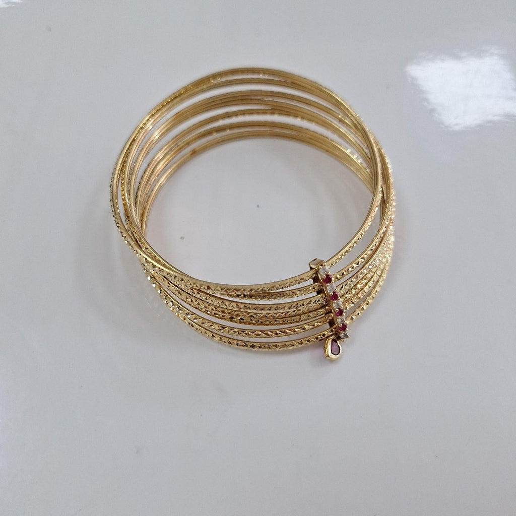 SEMANARIO DE PULSERAS ORO 14 K 26.2 GRMS (SEMINUEVO)