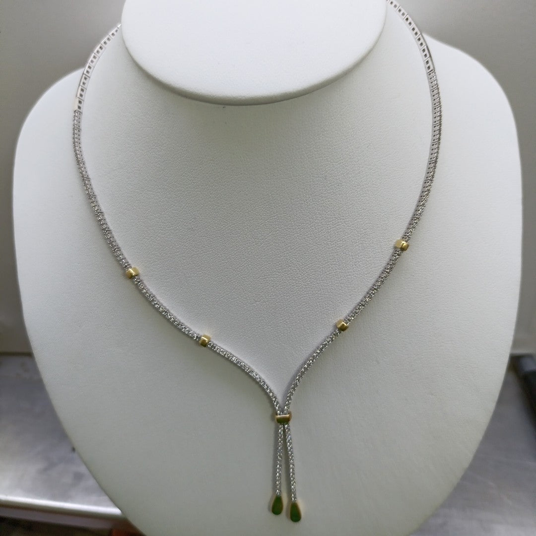 GARGANTILLA ORO BLANCO 14 K 17,30 GRMS (SEMINUEVO)