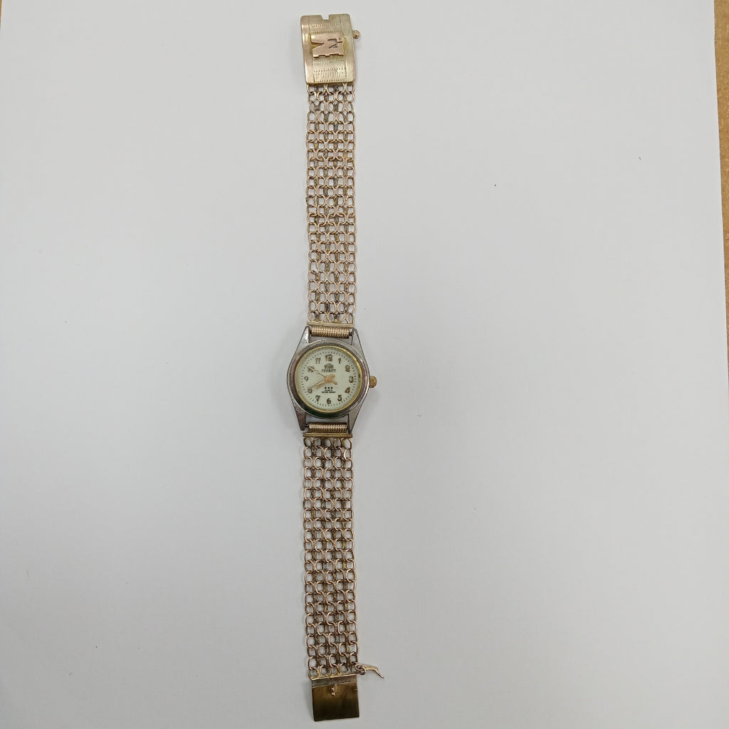 RELOJ CAJA ACERO PULSO ORO ORO 8 K 25.6 GRMS (SEMINUEVO)