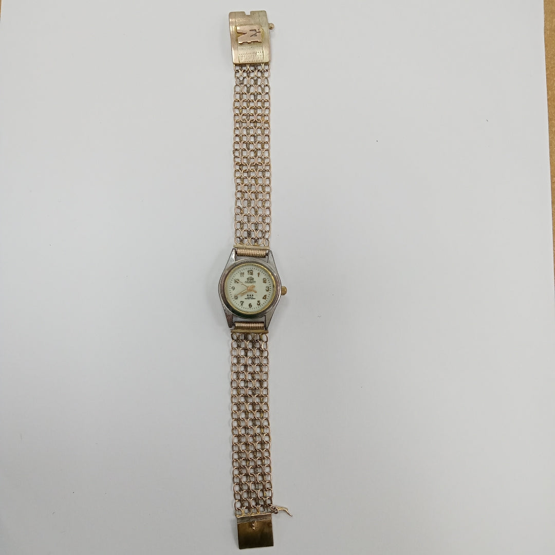 RELOJ CAJA ACERO PULSO ORO ORO 8 K 25.6 GRMS (SEMINUEVO)