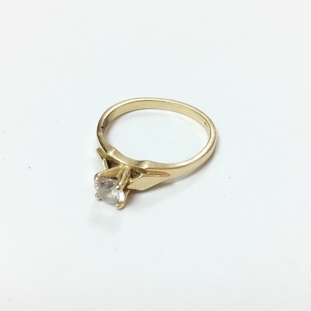 ANILLITO,SOLITARIO ORO 14 K 2,20 GRMS (SEMINUEVO)