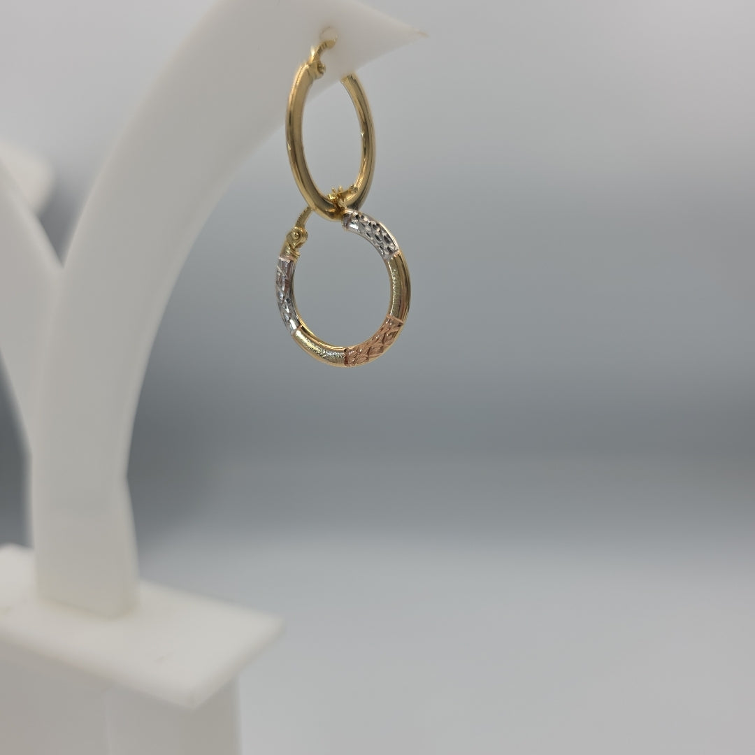 ARRACADAS PAR ORO 10 K 1,50 GRMS (SEMINUEVO)