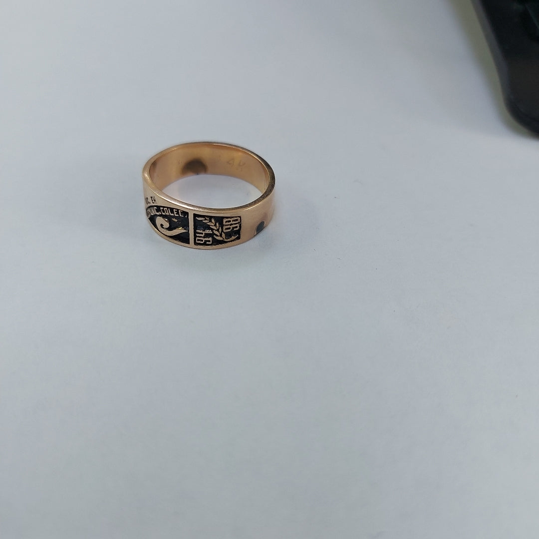 ANILLO DE GRADUACIÓN ORO 8 K 7,50 GRMS (SEMINUEVO)