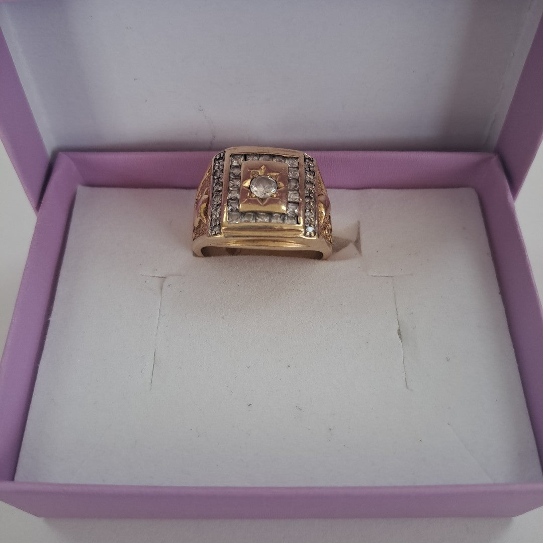 ANILLO ORO 14 K 10.7 GRMS (SEMINUEVO)