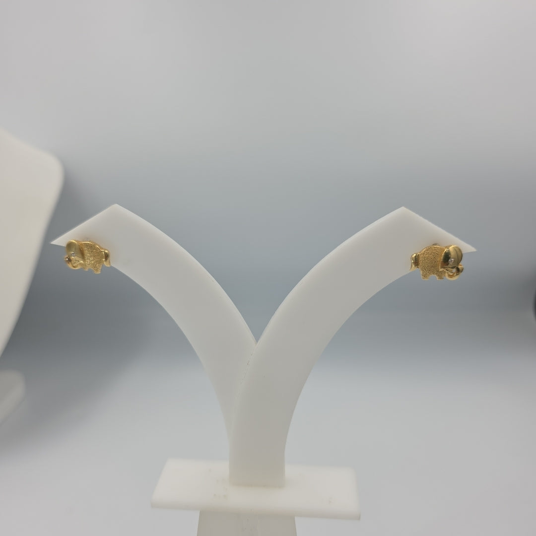 BROQUELES PAR ORO 14 K 3,10 GRMS (SEMINUEVO)