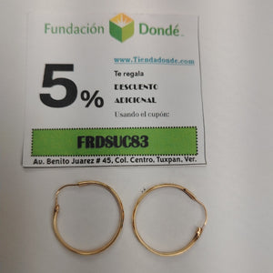 ARRACADAS PAR ORO 14 K 2,60 GRMS (SEMINUEVO)