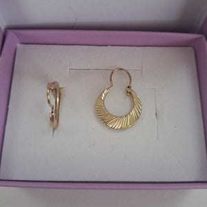 ARRACADAS PAR ORO 14 K 1,40 GRMS (SEMINUEVO)