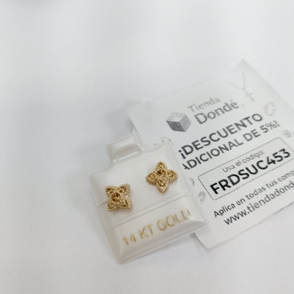 BROQUELES ORO 14K 1.6 (NUEVO)
