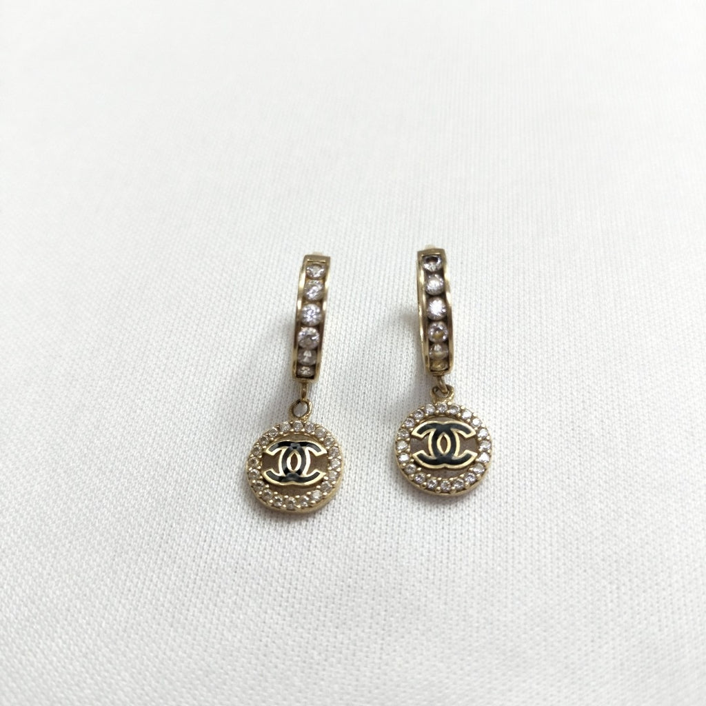 ARRACADAS PAR ORO 14 K 3.4 GRMS (SEMINUEVO)