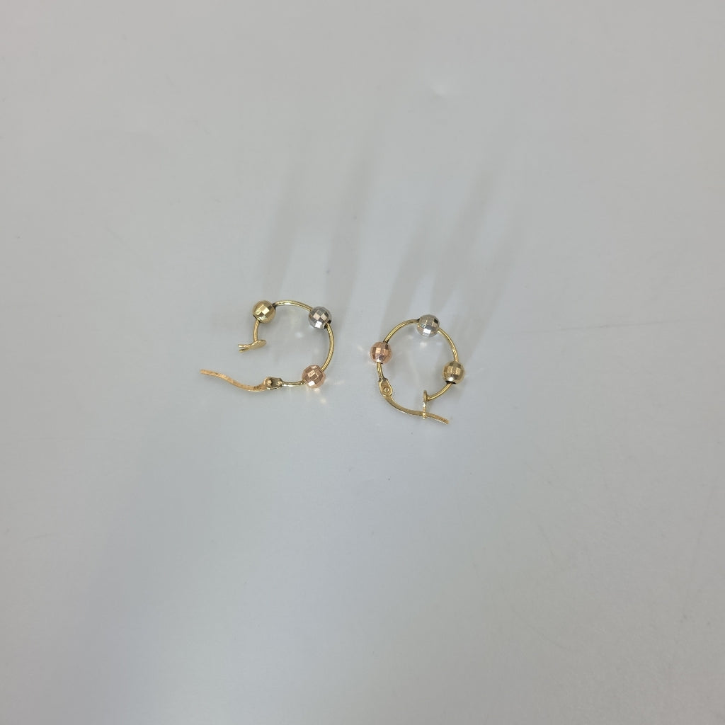ARRACADAS PAR ORO 14 K 1.5 GRMS (SEMINUEVO)