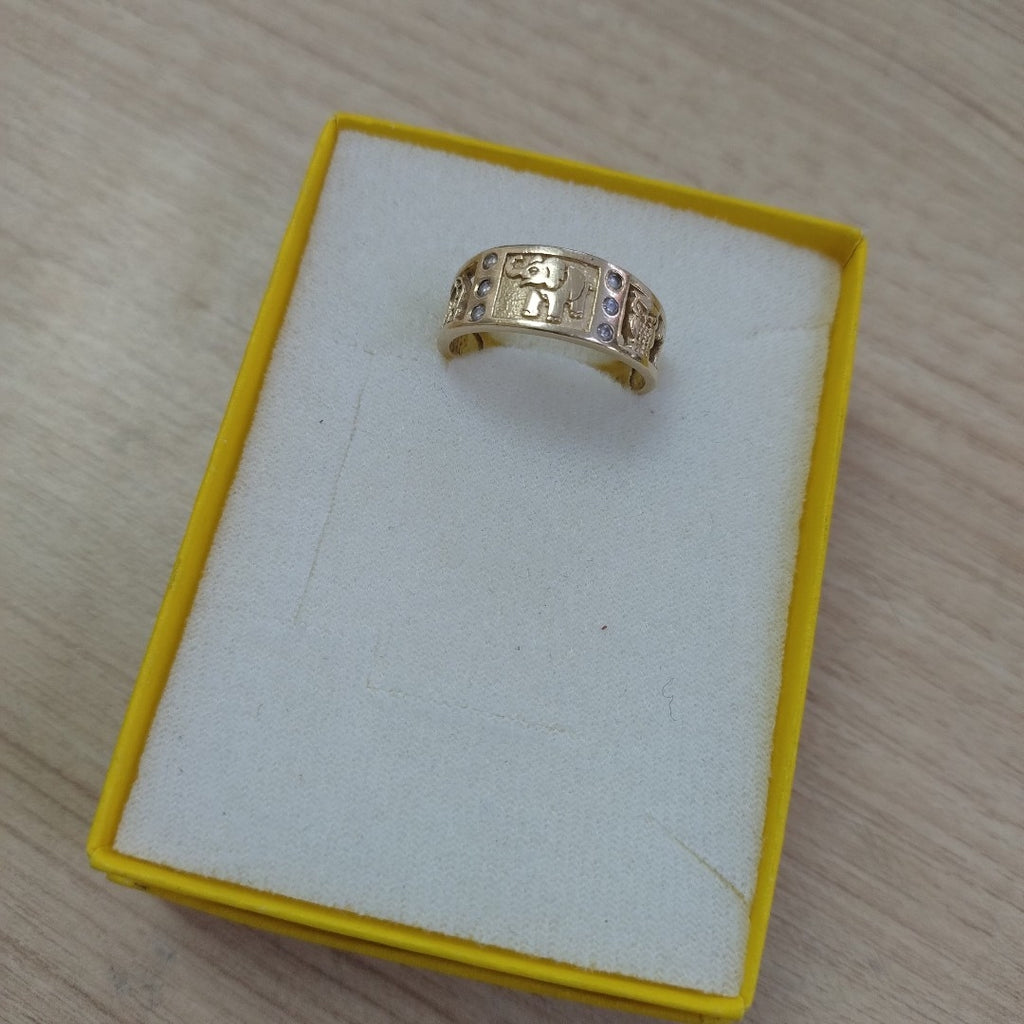 ARGOLLA DE LA SUERTE ORO 14 K 4.8 GRMS (SEMINUEVO)
