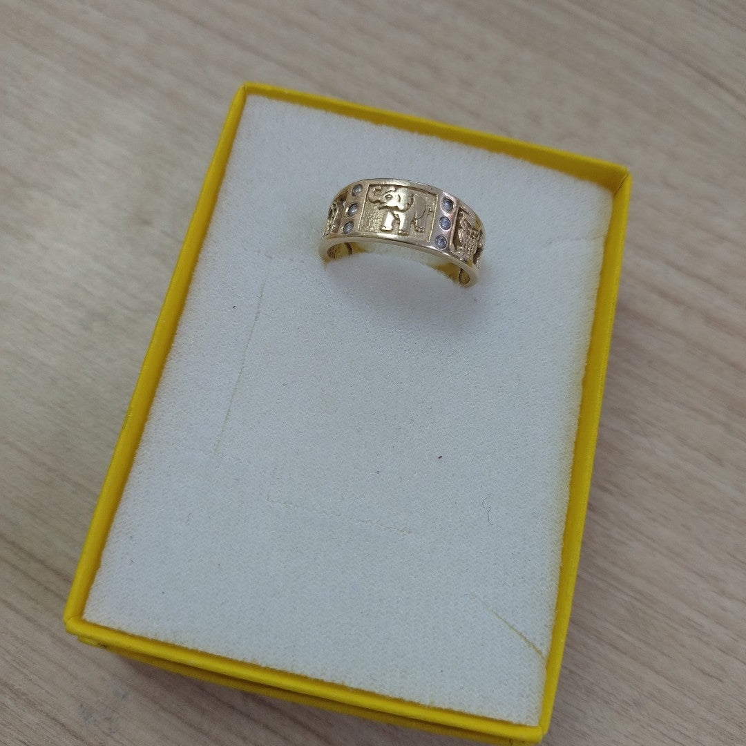 ARGOLLA DE LA SUERTE ORO 14 K 4.8 GRMS (SEMINUEVO)