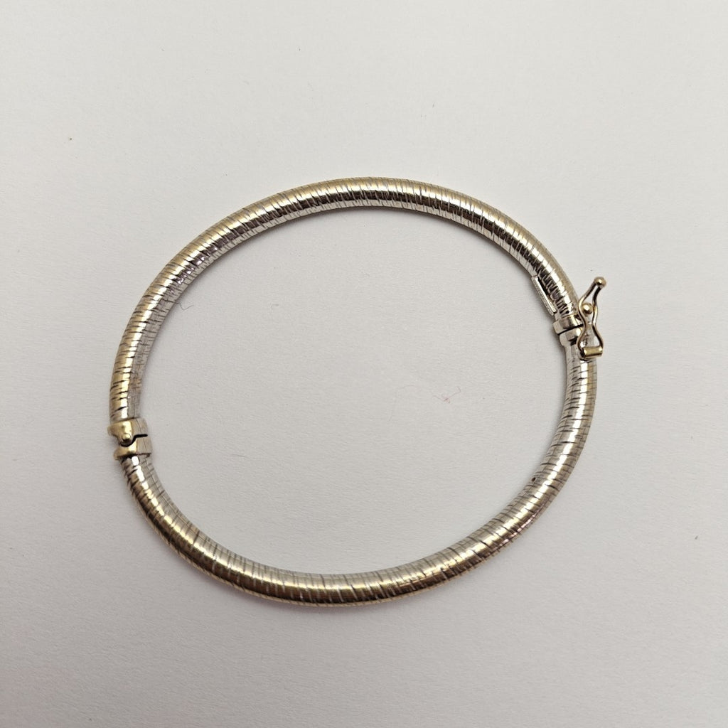 PULSERA RIGIDA ORO BLANCO 14 K 6,90 GRMS (SEMINUEVO)