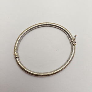 PULSERA RIGIDA ORO BLANCO 14 K 6,90 GRMS (SEMINUEVO)