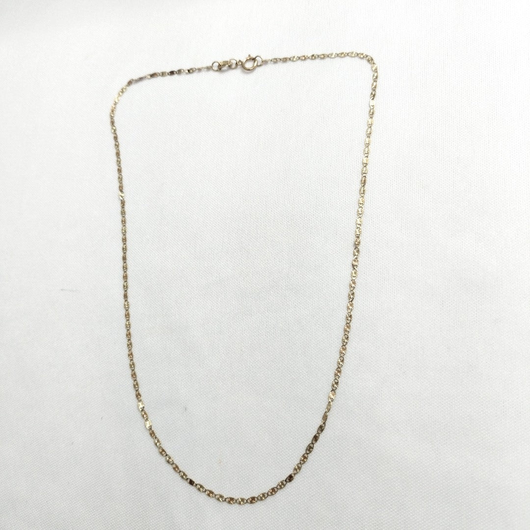 CADENA ORO, ORO COMBINADO 10 K 1.4 GRMS (SEMINUEVO)