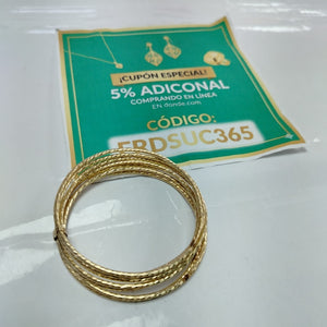 SEMANARIO DE PULSERAS ORO 14 K 23,50 GRMS (SEMINUEVO)