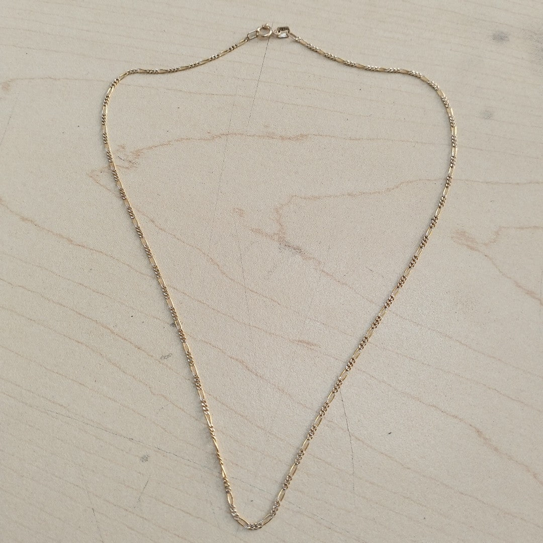 CADENA ORO, RODIADO 14 K 2.1 GRMS (SEMINUEVO)