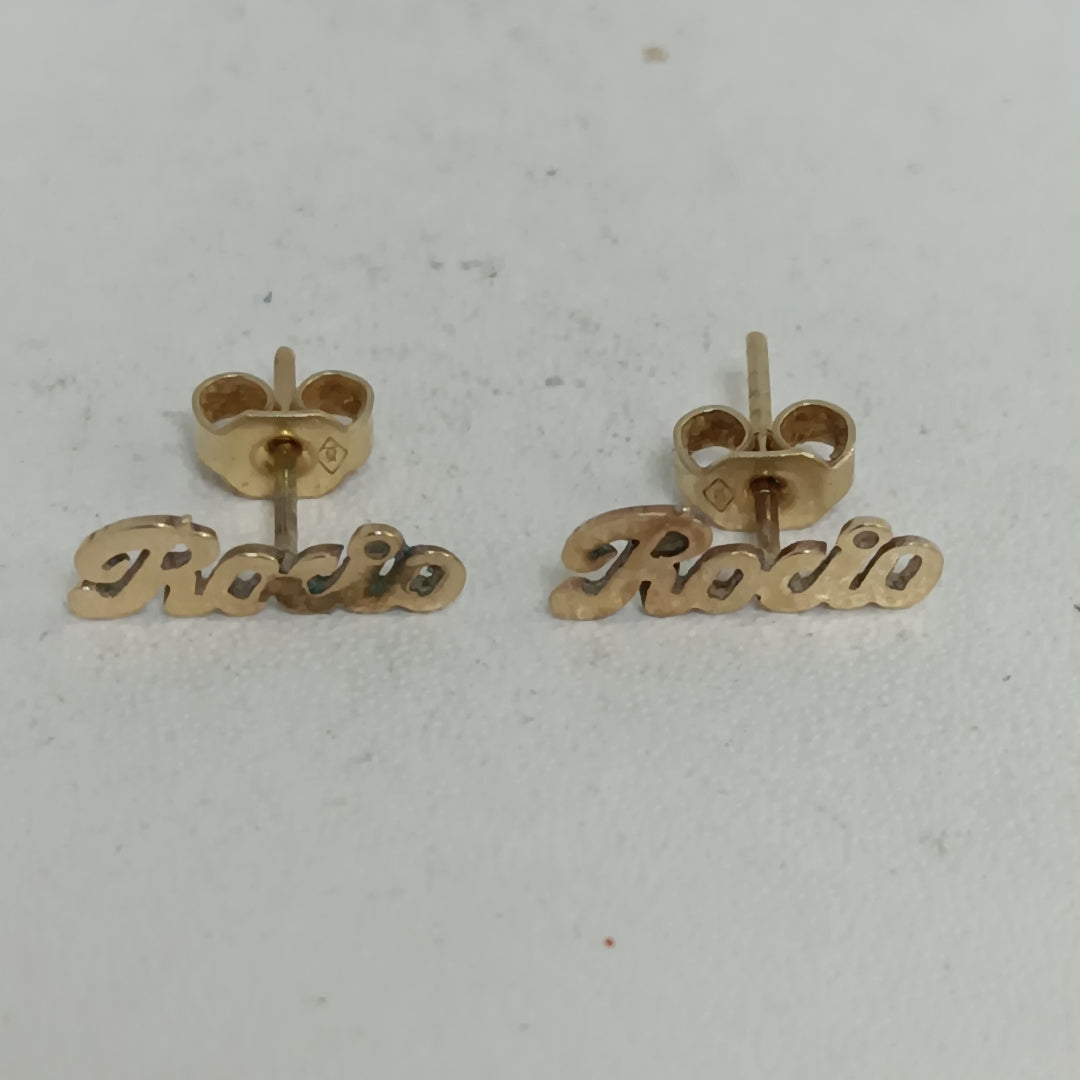 ARETES PAR ORO 14 K 1 GRMS (SEMINUEVO)