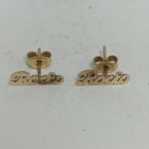 ARETES PAR ORO 14 K 1 GRMS (SEMINUEVO)