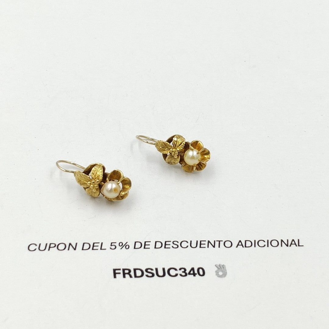 ARETES PAR ORO 18 K 2.7 GRMS (SEMINUEVO)