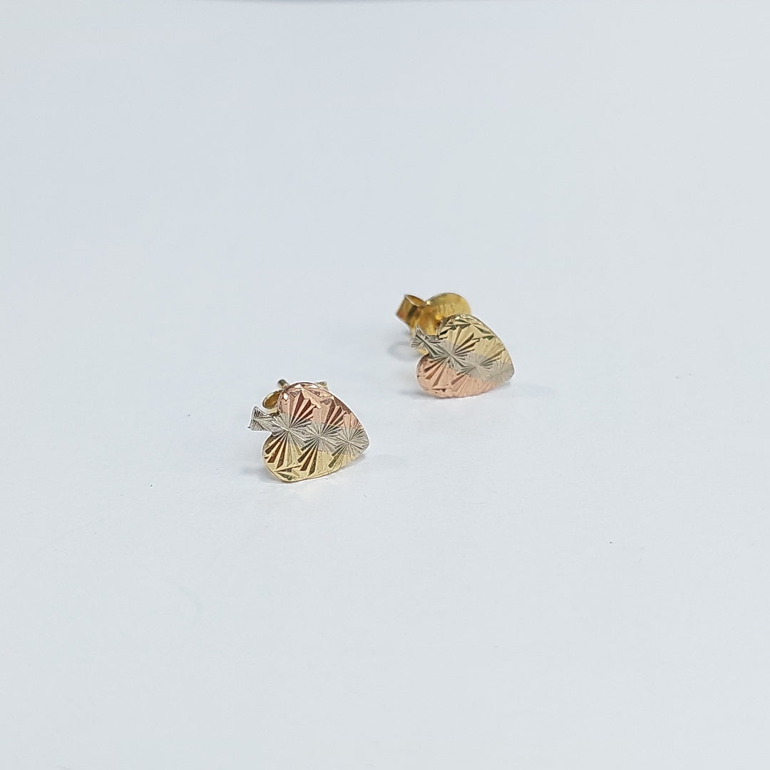 BROQUELES PAR ORO, ORO COMBINADO 14 K 1.2 GRMS (SEMINUEVO)