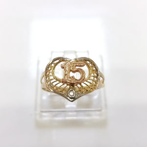 ANILLITO ORO COMBINADO 14 K 1,20 GRMS (SEMINUEVO)