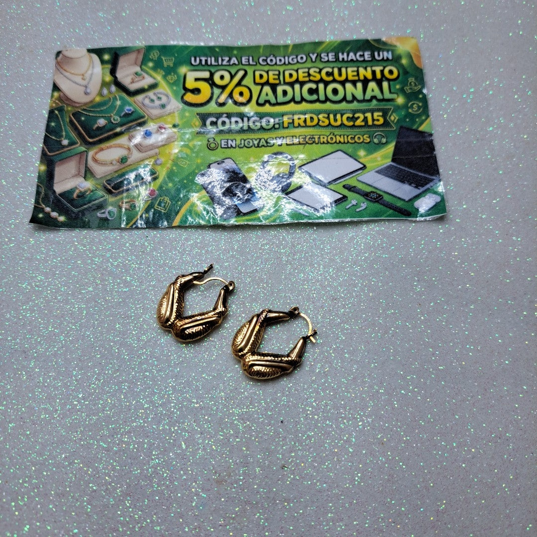 ARRACADAS PAR ORO 14 K 2,80 GRMS (SEMINUEVO)