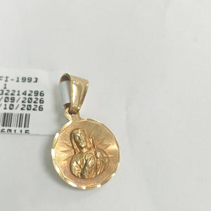 MEDALLA RELIGIOSA ORO 14 K 1.4 GRMS (SEMINUEVO)