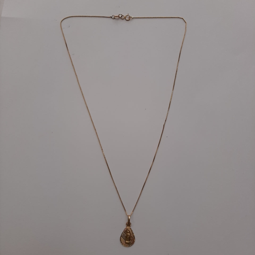 CADENA, DIJE ORO 10 K 1.7 GRMS (SEMINUEVO)