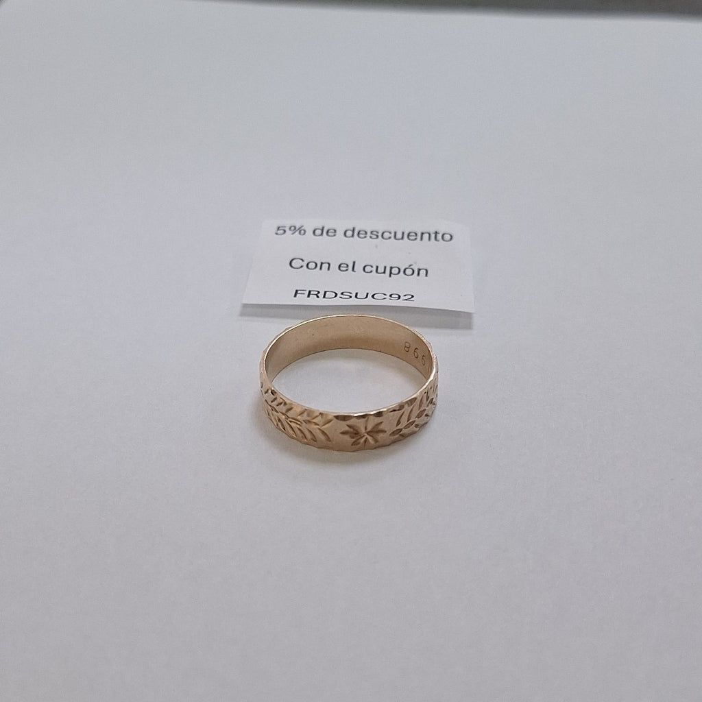 ARGOLLA ORO 10 K 4.1 GRMS (SEMINUEVO)