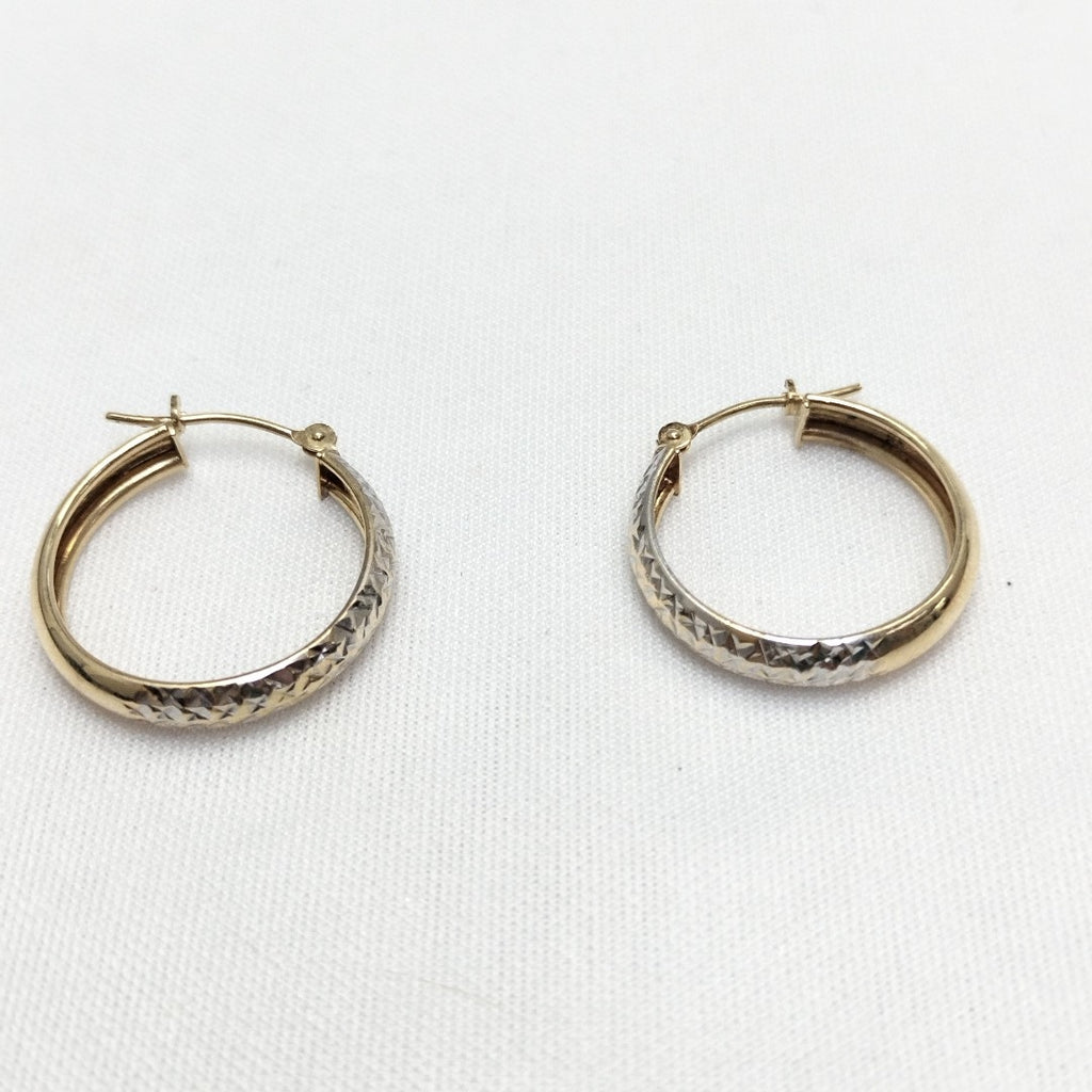 ARRACADAS PAR ORO, ORO COMBINADO 10 K 1.9 GRMS (SEMINUEVO)
