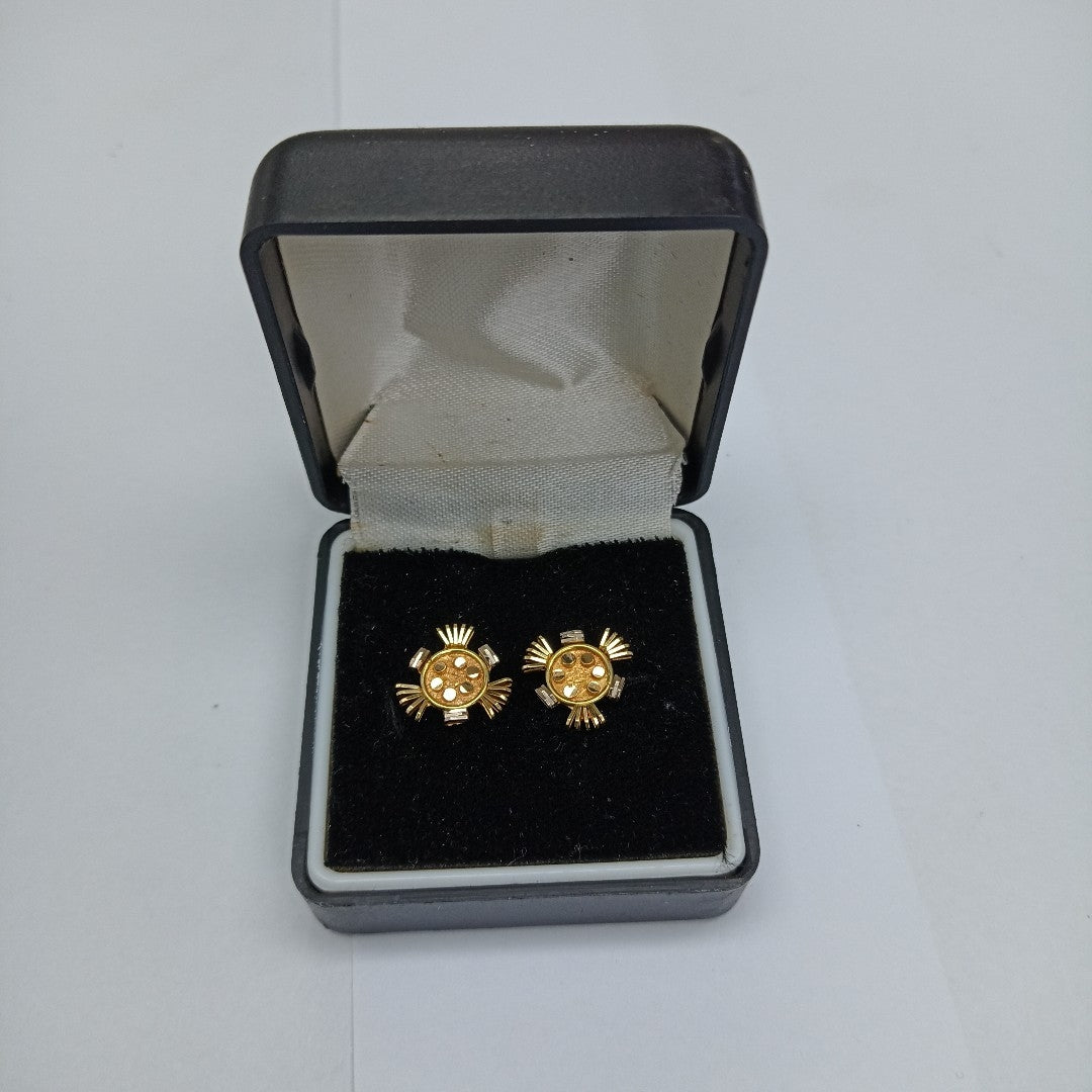 BROQUELES PAR ORO 14 K 2.7 GRMS (SEMINUEVO)