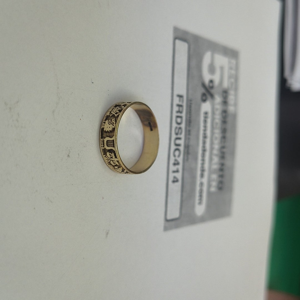 ARGOLLA DE LA SUERTE ORO 14 K 1,90 GRMS (SEMINUEVO)