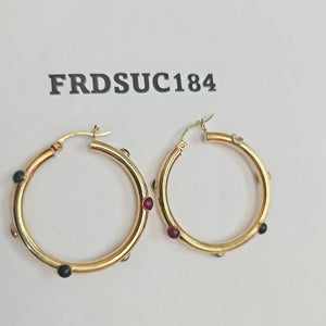 ARRACADAS PAR ORO 14 K 3.8 GRMS (SEMINUEVO)
