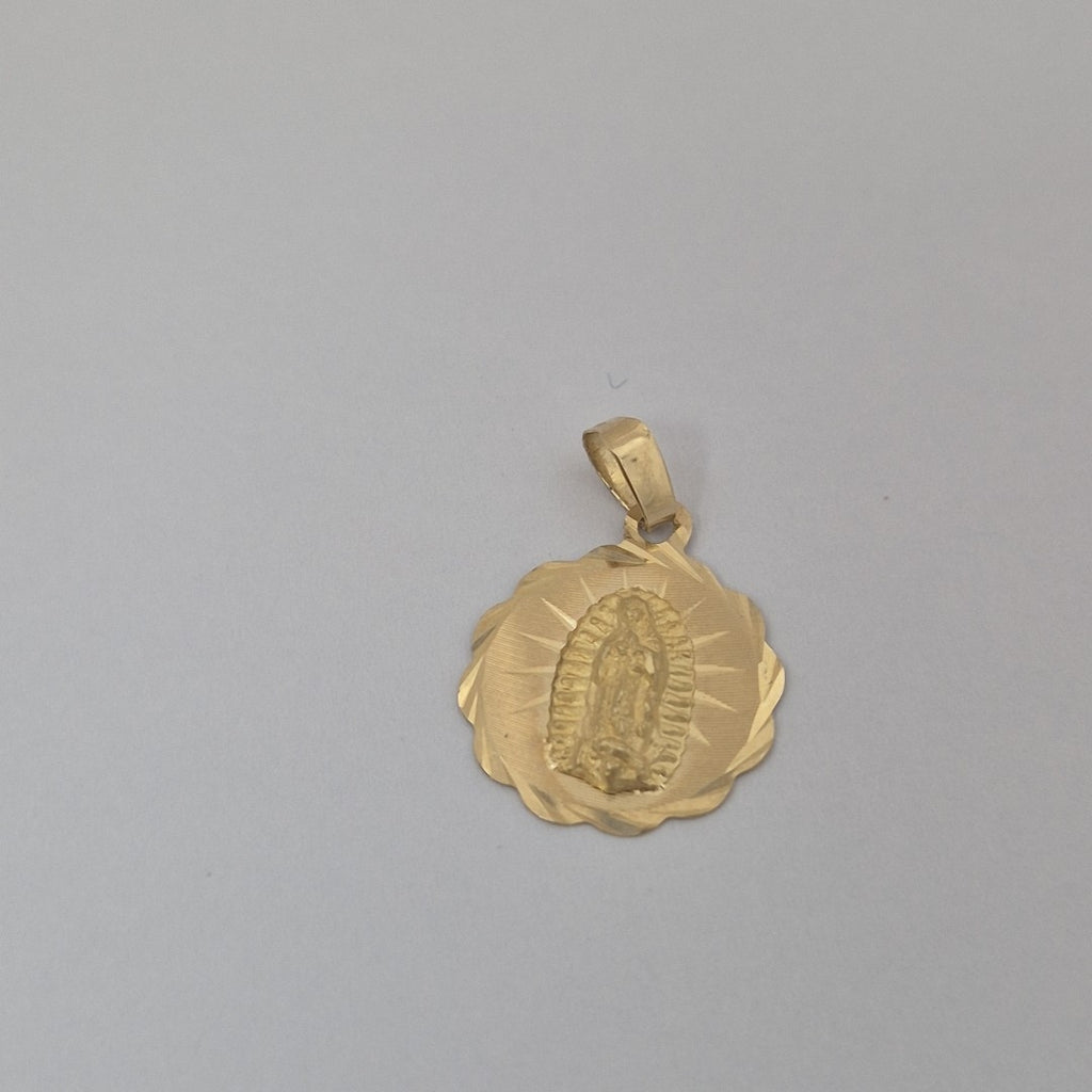 DIJE MEDALLA RELIGIOSA 14K 0.8 GR (NUEVO)