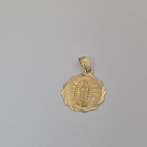 DIJE MEDALLA RELIGIOSA 14K 0.8 GR (NUEVO)
