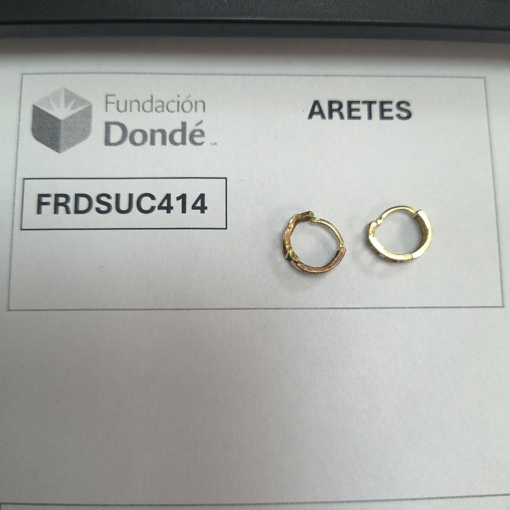 ARRACADAS PAR ORO 10 K 1.2 GRMS (SEMINUEVO)