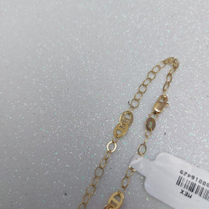 PULSERA ESPECIAL 14K 21 CM 1.9 GR (NUEVO)