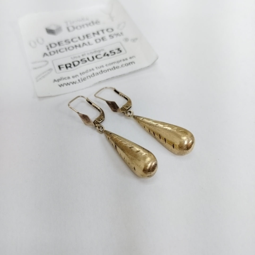 ARETES PAR ORO 14 K 0,60 GRMS (SEMINUEVO)