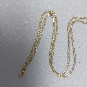 CADENA 3X1 14K 55 CM 5 GR (NUEVO)